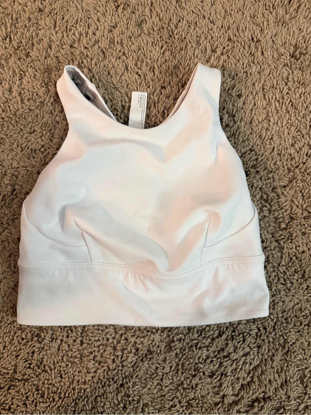lululemon athletica White High-Neck Sports Bra